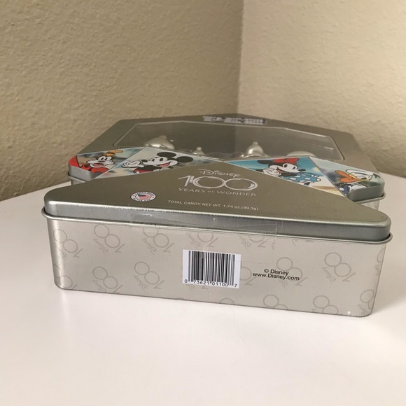Disney 100 Years of Wonder Pez Tin Goofy, Mickey, Minnie, and Donald Duck - Picture 5 of 5